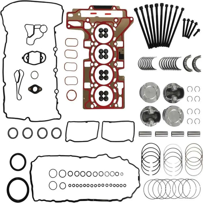 N20 Head Gasket Set W/Head Bolts Intake & Exhuast Gasket Set Piston Kit Rod & Main Bearing Fit For BMW 125i 320i 328i 428i 528i X1 X3 Z4 F30 F10 F25 E89 2.0L L4 D20 2010-2017