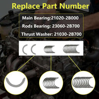 1.6T Engine Bottom-End Rebuild Kit Crankshaft Connecting Rod Bearings