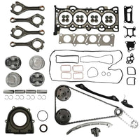2.0L Engine Rebuild Kit Head Gasket Piston Timing Chain VVT Gear Jaguar Land Rover