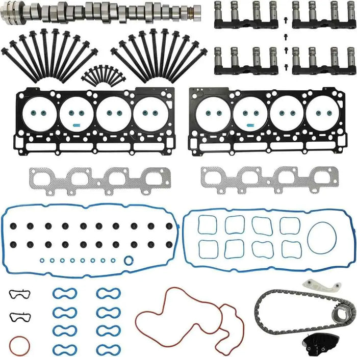 6.4 Hemi Full Overhaul Kit Camshaft MDS Non-MDS Lifters Timing Chain Head Gaskets