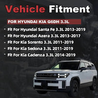 G6DH 3.3L Full Engine Rebuild Kit Crankshaft Piston Rod Bearings Valves