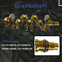 G4FD 1.6L Full Engine Rebuild Kit Crankshaft Timing Chain Hyundai Elantra Kia Forte Rio