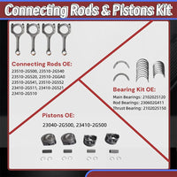 G4KJ 2.4L Crankshaft Overhaul Kit Hyundai Sonata Tucson Kia Optima Sorento Sportage