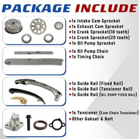 2AZ-FE Timing Chain Kit VVT Sprocket Water Pump 13050-28021 Toyota Camry RAV4 Highlander