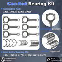 1GRFE 4.0L Engine Rebuild Kit Timing Chain Connecting Rods Bearings & Full Gasket Set