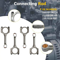 Crankshaft w/Connecting Rod & Piston Bearing Kit