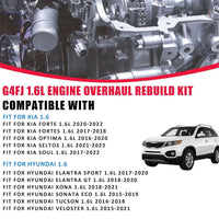 G4FJ 1.6L Turbo Engine Rebuild Kit Crankshaft Conrod Timing Chain Hyundai Veloster Kia Soul