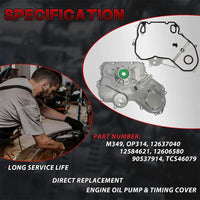 2.2L 2.4L Timing Chain Kit Water Oil Pump VVT Solenoid Fit Buick Chevy GMC