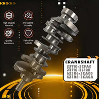 3.3L G6DH Engine Crankshaft with Connecting Rod & Bearings | Compatible with 2011-2019, Hyundai(Santa Fe, Azera); Kia(Sorento, Sedona, Cadenza) #23110-3CFA0, 23110-3L100, 623R6-3CA00
