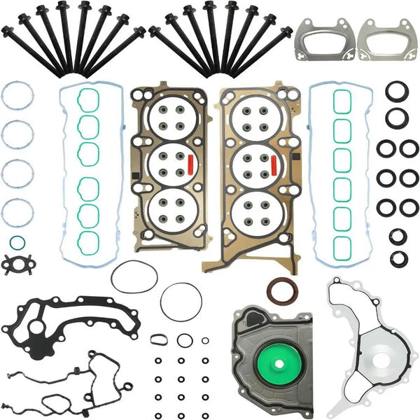 3.6L V6 Engine Head Gasket Set w/Head Bolts 4893468AD 68284904AA | Fit For Jeep Grand Cherokee Dodge Durango Chrysler Pacifica Ram 1500 2016-2020