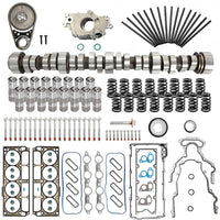 E1840P Stage2 cam kit with lifters, head gaskets, timing chain & oil pump for GM LS V8 4.8L 5.3L 6.0L 6.2L 97‑13. Performance rebuild kit for LS trucks & SUVs.