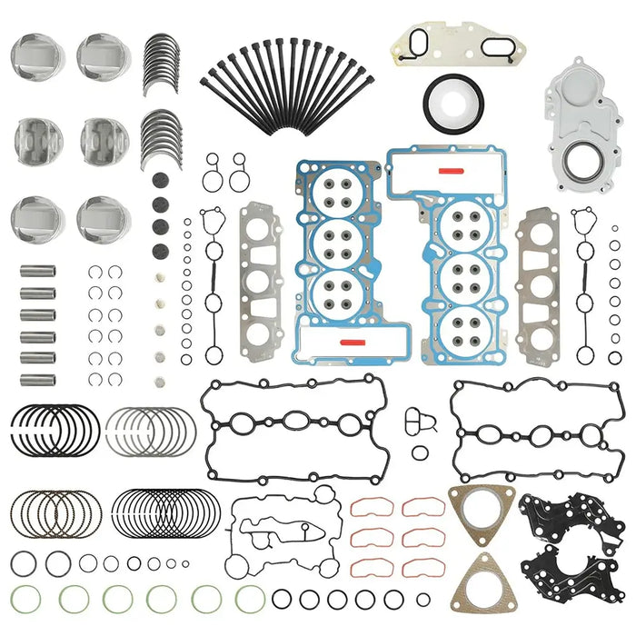 EA837 3.0 Engine Overhaul Rebuild Kit With Piston & Ring Fit For Audi A4 Q5 S5 SQ5 A5 Quattro Q7 S4 A4 A6 A7 VW Touareg V6 3.0L 2010-2017 Replace#06E103149AG 06E103483P