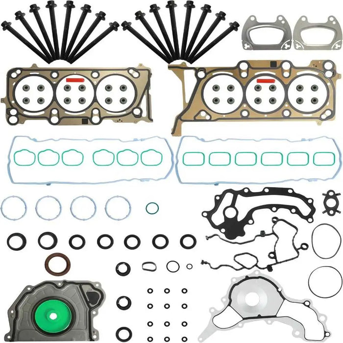 3.6L V6 Engine Head Gasket Set w/Head Bolts 4893468AD 68284904AA | Fit For Jeep Grand Cherokee Dodge Durango Chrysler Pacifica Ram 1500 2016-2020
