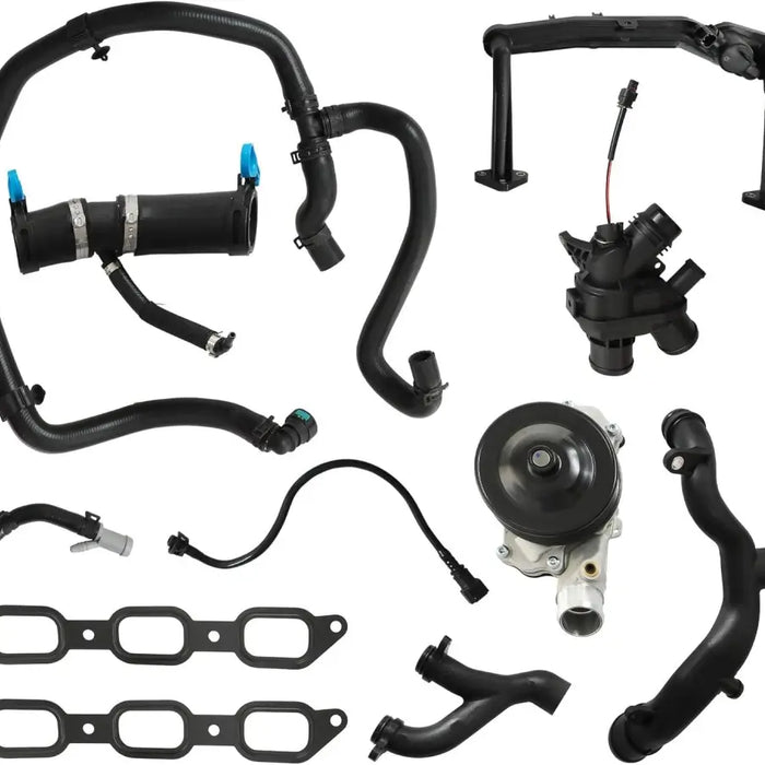 Engine Cooling System Replace Kit & Coolant Water Heater Pipe Fit For Jaguar F-Pace F-Type XE XF XJ Land Rover Range Rover Velar Discovery LR4 3.0 5.0 2010-2020 LR109401