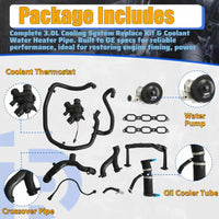 Engine Cooling System Replace Kit & Coolant Water Heater Pipe Fit For Jaguar F-Pace F-Type XE XF XJ Land Rover Range Rover Velar Discovery LR4 3.0 5.0 2010-2020 LR109401