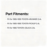 YIDEZU Engine Rebuild Kit For Toyota 4RUNNER CELICA 2.4L 22R 1985-1995