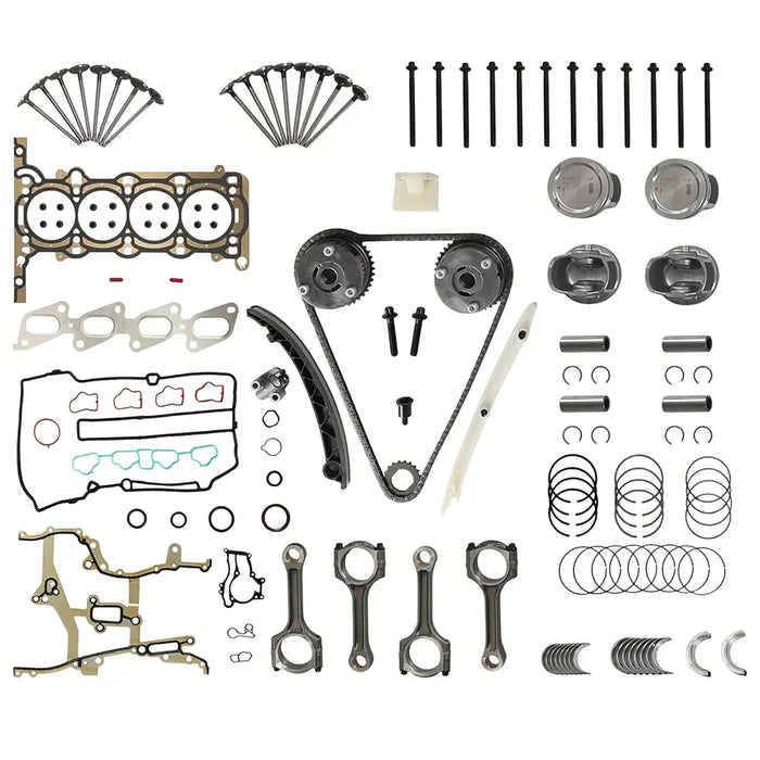Engine Head Gasket Timing Chain Kit Piston Con-Rod For GMC Chevy 