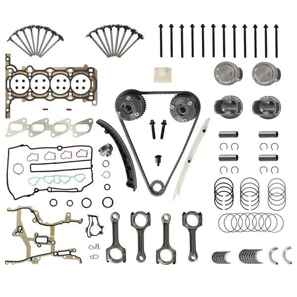 Engine Head Gasket Timing Chain Kit Piston Con-Rod For GMC Chevy 