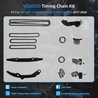 VQ35DD Complete Timing Chain Kit for Nissan Pathfinder Infiniti QX60 3.5L V6 2017-2024