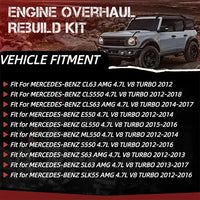 M278 4.7L V8 Turbo Complete Timing Chain Kit for Mercedes-Benz AMG 2012-2018