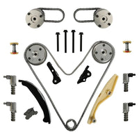 9-0738S Engine Timing Chain Kit w/VVT Cam Phaser & Solenoid Fit For Ford F-150 Flex Taurus Edge Mustang Police Transit Explorer For Lincoln Mks Mkx Mkz Continental 3.5L 3.7L V6 DOHC 2011-2019