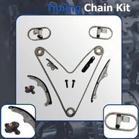 Engine Timing Chain Kit W/Water Pump Fit For Ford Edge Taurus Flex Fusion For Lincoln MKZ MKS MKT MKX For Mazda-6 CX-9 Mercury 3.5L 3.7L V6 DOHC 2007-2010 7T4Z-6256-A 7T4Z-6268-CA AT4Z-6306-A