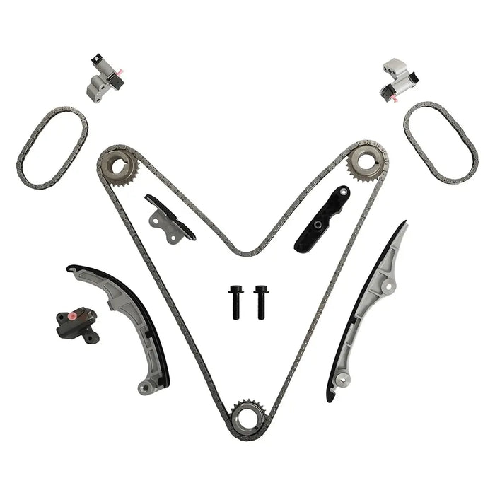 Engine Timing Chain Kit W/Water Pump Fit For Ford Edge Taurus Flex Fusion For Lincoln MKZ MKS MKT MKX For Mazda-6 CX-9 Mercury 3.5L 3.7L V6 DOHC 2007-2010 7T4Z-6256-A 7T4Z-6268-CA AT4Z-6306-A