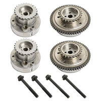 4PCS Intake ＆ Exhaust VVT Cam Phaser Timing Camshaft Sprocket Fit For Ford F150 Mustang Explorer Taurus Lincoln MKS MKX MKZ 3.5L 3.7L 2011-2019 AT4Z-6256-B AT4Z6256A AT4Z-6C525-B AT4Z6C525A