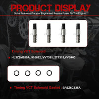 3-1079S 3.5 Timing Chain Kit W/VVT Gear & VCT Solenoid Guides Tensioners | Fit For Ford F-150 Ecoboost Expedition Lincoln Navigator 3.5L V6 DOHC 2017-2024 HL3Z6306A HL3Z6B274A HL3Z6268A HL3Z6M280A