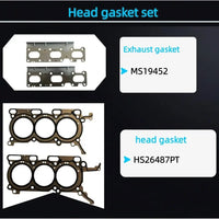 3.5L Timing Chain Kit With Water Pump & Head Gasket Set | Fit For Ford Edge Flex Fusion Taurus Taurus x Lincoln Mkx Mkz Mazda Cx-9 Sable 3.5 V6 2007-2010 HS26487PT AT6023