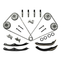 3-1079S 3.5 Timing Chain Kit W/VVT Gear & VCT Solenoid Guides Tensioners | Fit For Ford F-150 Ecoboost Expedition Lincoln Navigator 3.5L V6 DOHC 2017-2024 HL3Z6306A HL3Z6B274A HL3Z6268A HL3Z6M280A