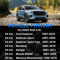 Timing Chain Kit For Ford Explorer Mustang Ranger Mazda 4.0L 1998-2010 | Water Pump For Explorer 1997-2010 Explorer Sport Mustang 2005-2010 Ranger Mazda B4000 2001-2011 Mercury Mountaineer 1998-2010