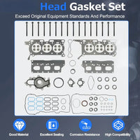 HL3Z6051A 3.5 Head Gasket Set w/Head Bolts Fit For Ford F-150 Ecoboost 2017-2023 Fit For Ford Expedition Fit For Lincoln Navigator 2018-2024 3.5L V6 HL3Z6051B GS33947