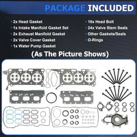 HL3Z6051A 3.5 Head Gasket Set w/Head Bolts Fit For Ford F-150 Ecoboost 2017-2023 Fit For Ford Expedition Fit For Lincoln Navigator 2018-2024 3.5L V6 HL3Z6051B GS33947