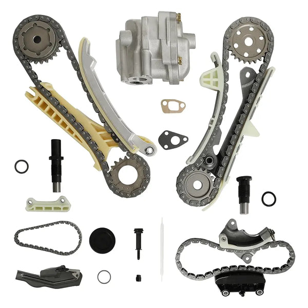 Engine Timing Chain Kit Oil Pump Fit For Ford Mercury Mazda Explorer 97-10 Explorer Sport Trac Ranger B4000 01-10 Mountaineer 98-10 SOHC 6Cyl 4.0L TK428 M128