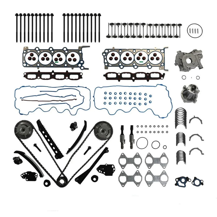 Complete timing chain kit, oil pump & water pump replacement set for 04‑14 Ford F150 Lincoln Mark LT 5.4L 3V V8