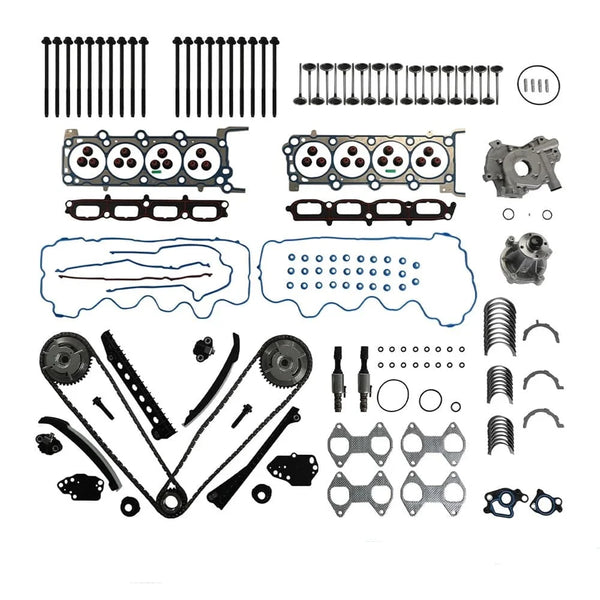 Complete timing chain kit, oil pump & water pump replacement set for 04‑14 Ford F150 Lincoln Mark LT 5.4L 3V V8