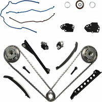 5.4 Timing Chain Kit Cam Phaser Repair Kit w/VVT Sprocket Fit For Ford F150 F250 F350 For Lincoln Navigator 5.4L 3V 2004-2011 90391SBVVT 5L3Z6268A TC29397 3L3E6C524FA 1L3E6L266AG F85Z6M274AA