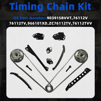 5.4 Timing Chain Kit Cam Phaser Repair Kit w/VVT Sprocket Fit For Ford F150 F250 F350 For Lincoln Navigator 5.4L 3V 2004-2011 90391SBVVT 5L3Z6268A TC29397 3L3E6C524FA 1L3E6L266AG F85Z6M274AA