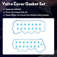 5.4 Camshaft Rocker Arm Lifter Kit Gaskets Set Fit For Ford F150 F250 F350 Super Duty For Lincoln Navigator 5.4L V8 2004-2011 5L1Z6250BB 5L1Z6250AA 3L3Z6564A 3L3Z6564BA 3L3Z6500BA 5L1Z6500A