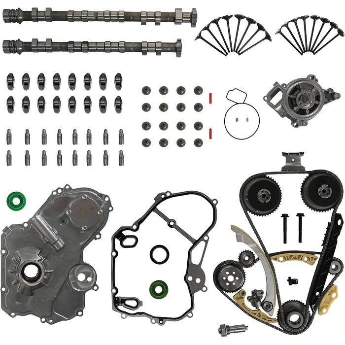 Full engine overhaul gasket Camshafts Timing Chain Kit For GMC 2.4L 11-17