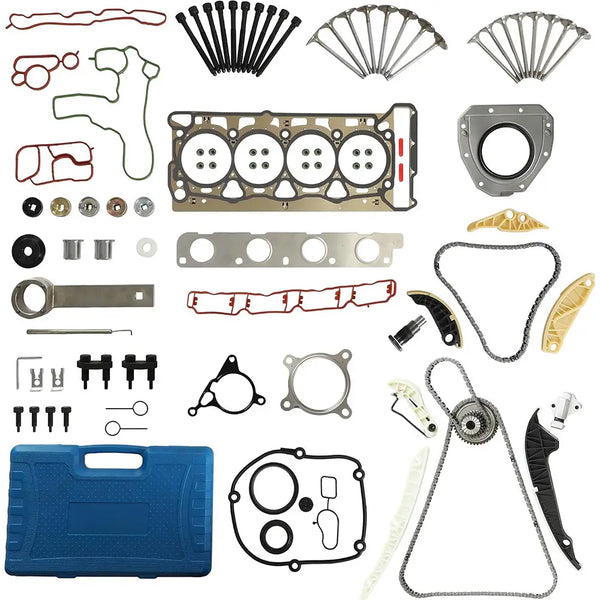 Full timing chain + valve + head gasket kit for Audi VW 2.0T TFSI TSI 2008-2015