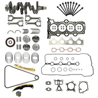 G4FD 1.6L Engine Rebuild Kit Crankshaft Pistons Bearings Rods | Fit For Hyundai Accent Veloster Kia Rio Soul 1.6L Engine Rebuild Kit Crankshaft Pistons Bearings 2012-2019; OE 23110-2B610