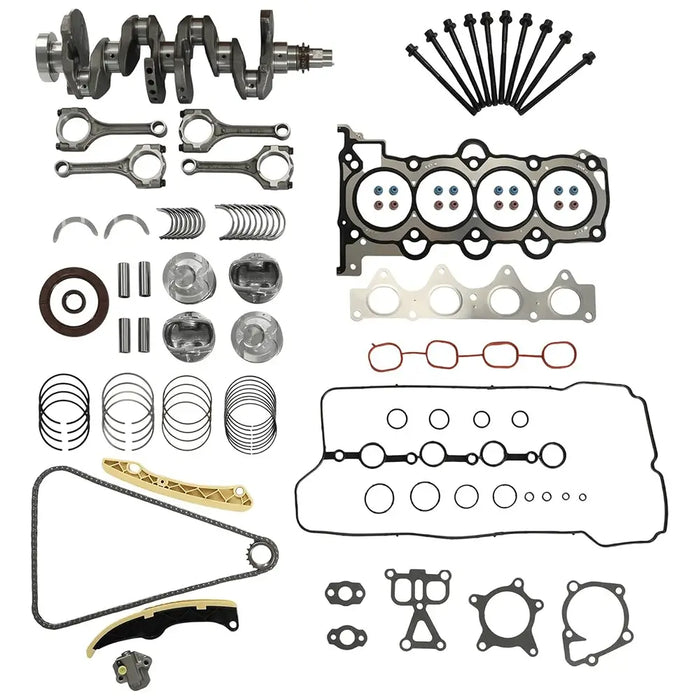 G4FD 1.6L Engine Rebuild Kit Crankshaft Pistons Bearings Rods | Fit For Hyundai Accent Veloster Kia Rio Soul 1.6L Engine Rebuild Kit Crankshaft Pistons Bearings 2012-2019; OE 23110-2B610