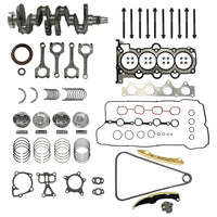 G4FD 1.6L Engine Rebuild Kit Crankshaft Pistons Bearings Rods | Fit For Hyundai Accent Veloster Kia Rio Soul 1.6L Engine Rebuild Kit Crankshaft Pistons Bearings 2012-2019; OE 23110-2B610