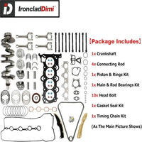 G4FD 1.6 Engine Rebuild Overhaul Kit For Hyundai Kia 12-19