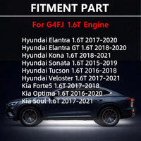 G4FJ 1.6 Engine Overhaul Rebuild Kit w/Crankshaft Piston Con-Rods Kit | Fit For Hyundai Sonata Veloster Tucson Kia Soul Optima 1.6T 2015-2021 231102B710 209102BU06