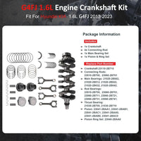 G4FJ Engine Crankshaft Kit for Hyundai Kia 1.6T 2013-2022 231102B710