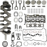 G4KE 2.4 Overhaul Rebuild Kit w/Crankshaft Pistons & Con-Rod Fit for Hyundai Azera Grandeur Santa Sonata Tucson Kia Cadenza Forte Optima Sportage Sorento 2007-2021 G4KE 2.4L Replace#234102G200