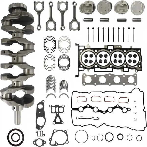G4KE 2.4 Overhaul Rebuild Kit w/Crankshaft Pistons & Con-Rod Fit for Hyundai Azera Grandeur Santa Sonata Tucson Kia Cadenza Forte Optima Sportage Sorento 2007-2021 G4KE 2.4L Replace#234102G200